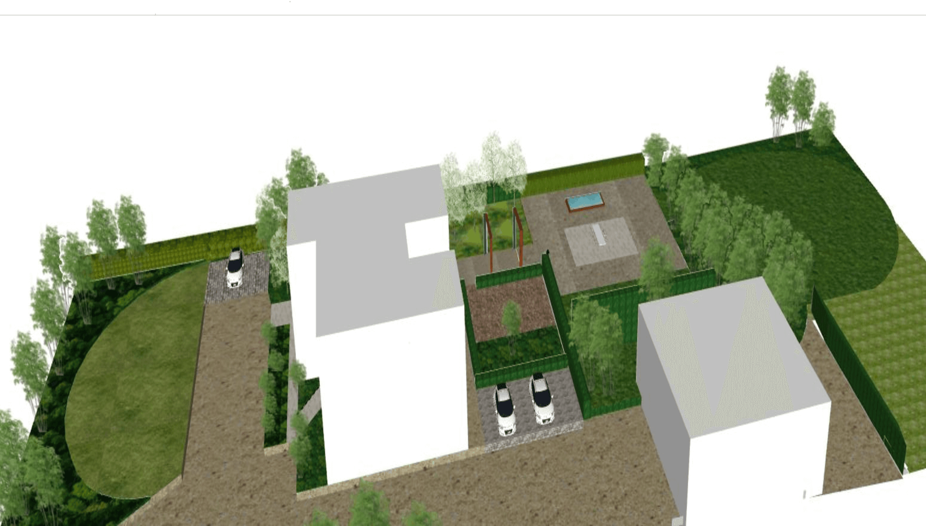 Detailed 3D garden layout created for Galway landscaping project